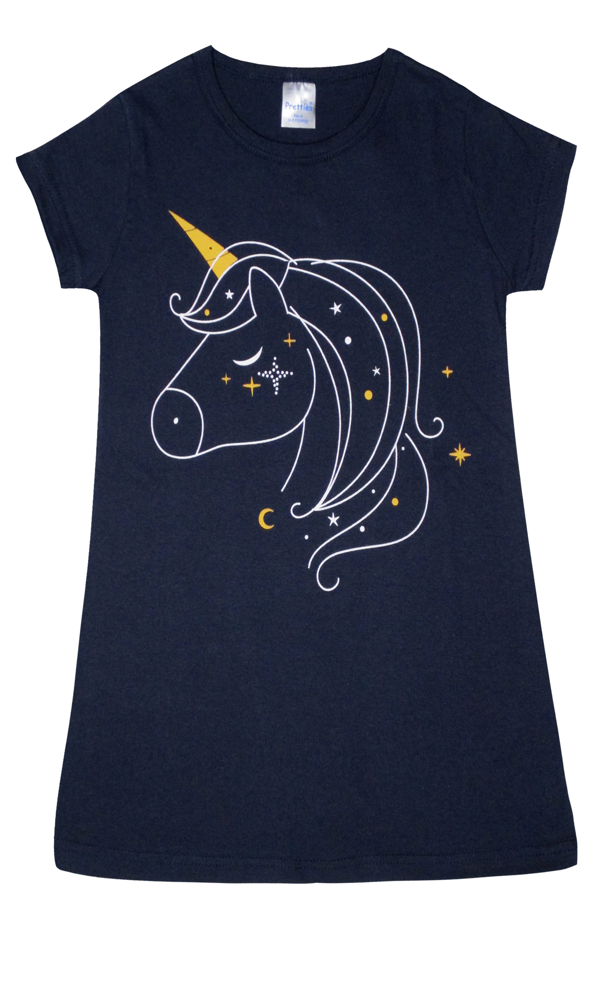 Παιδική Νυχτικιά Unicorn για Κορίτσι Μαρίν Ψιλή Πλέξη Υφάσματος, Βαμβακερό 100% - Pretty Baby Παιδική Νυχτικιά Unicorn για Κορίτσι Μαρίν Ψιλή Πλέξη Υφάσματος, Βαμβακερό 100% - Pretty Baby