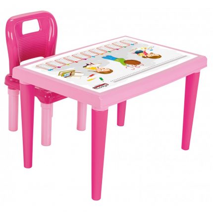 Τραπέζι με 1 Καρέκλα Study Table with Chair 03516 Pink 8693461039607 3+ - Pilsan