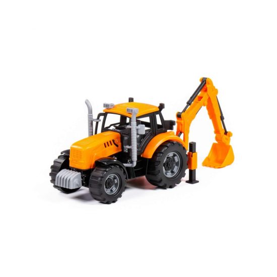 Τρακτέρ Progress Friction Powered Excavator Orange 91543 4810344091543 3+ - Polesie