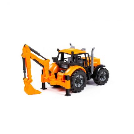 Τρακτέρ Progress Friction Powered Excavator Orange 91543 4810344091543 3+ - Polesie