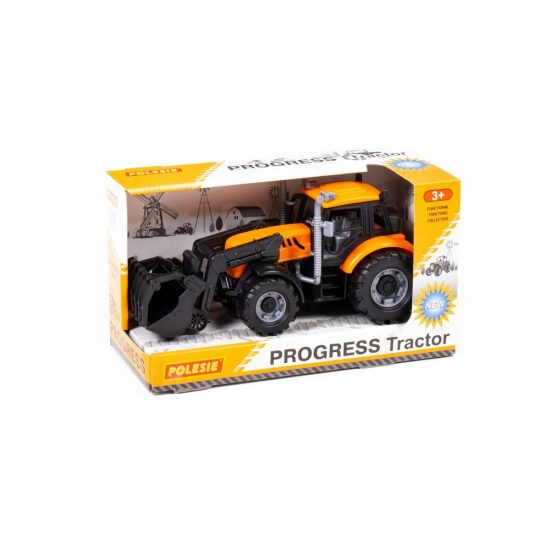 Τρακτέρ Progress Friction Powered Farm Loader Orange 4810344091758 3+ - Polesie