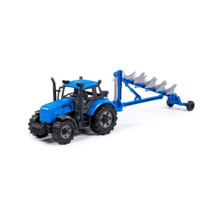 Τρακτέρ Progress Friction Powered Plough Tractor, Blue 91291 4810344091291 3+ - Polesie