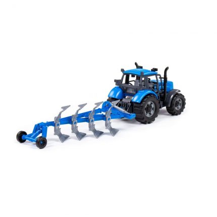 Τρακτέρ Progress Friction Powered Plough Tractor, Blue 91291 4810344091291 3+ - Polesie