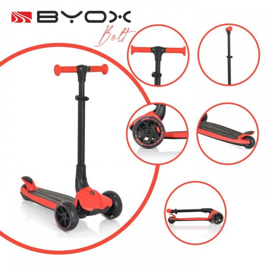 Byox Πατίνι Scooter Bolt Red 3800146228200