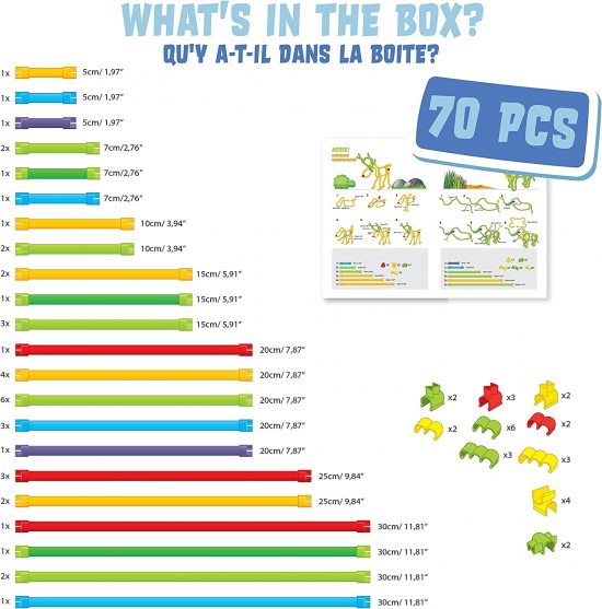 Κατασκευές με Spaghetteez 70 τμχ 64.076 3+ - Clics Toys