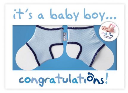 Sock Ons – Congratulations Card Γαλάζιο - Sock Ons