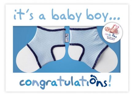 Sock Ons – Congratulations Card Γαλάζιο - Sock Ons
