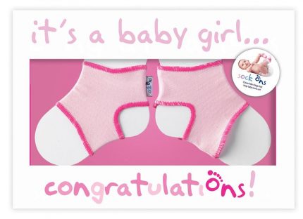 Sock Ons – Congratulations Card Ροζ - Sock Ons