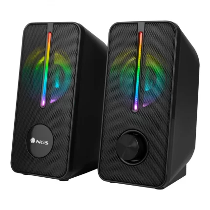 NGS GSX-150 2.0 Gaming Speakers με τροφοδοσία USB ισχύος 12W με RGB Lights Μαύρο