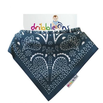 Dribble Ons Σαλιάρες Μπαντάνες Paisley Blue - Sock Ons
