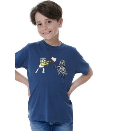 Aizkogalaxia Boys T-Shirt Μπλε Σκούρο - Nafar