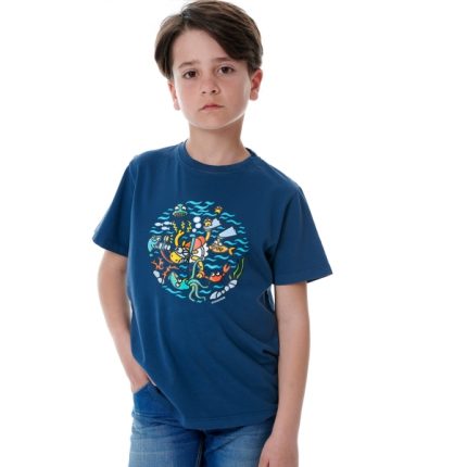 Beeceo Boys T-Shirt Μπλε Σκούρο - Nafar