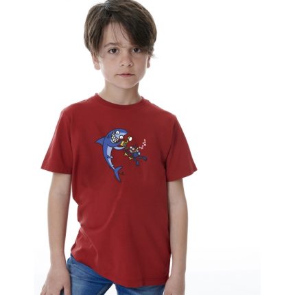 Ink Boys T-Shirt Μπλε Κόκκινο - Nafar
