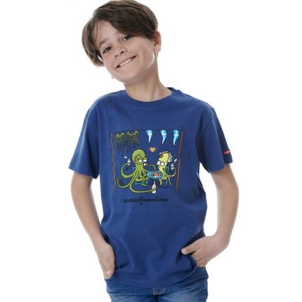 Kukuxumouzo Boys T-Shirt Μπλε Σκούρο - Nafar
