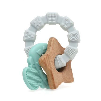 Μασητικό Σιλικόνης Ecofriendly Key Ring Mint 7cm 3m+ - Kiokids