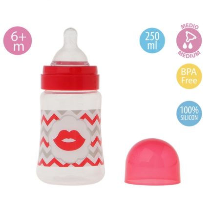 Μπιμπερό Κόκκινα Χείλια 250ml - Kiokids