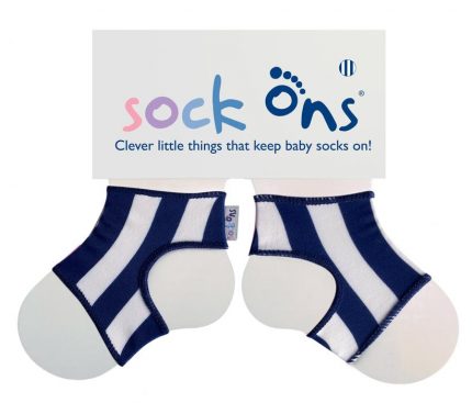Για να μην βγάζει τις κάλτσες του (6-12 μηνών) Μπλε Ριγέ - Sock Ons