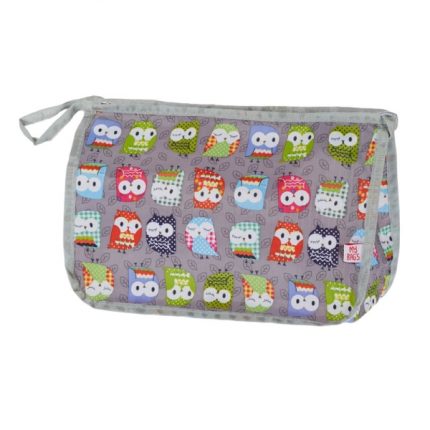 Νεσεσέρ Καλλυντικών Κουκουβάγιες Grey (26x18x11cm) - My Bag's