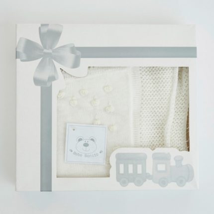Βρεφικό Κουβερτάκι Πλεκτό Εκρού 100% Cotton (90x90cm) - Maricarmo
