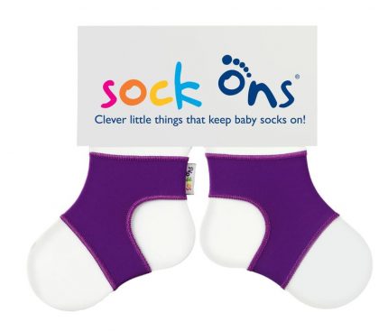 Για να μην βγάζει τις κάλτσες του (6-12 μηνών) Μωβ - Sock Ons