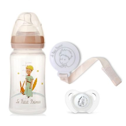 Σετ Μπιμπερό 250ml Πιπίλα & Κλιπ Le Petit Prince - Kiokids
