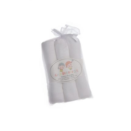 Σετ Πάνες Αγκαλιάς White 3τμχ (80x80cm) - Gamberittos