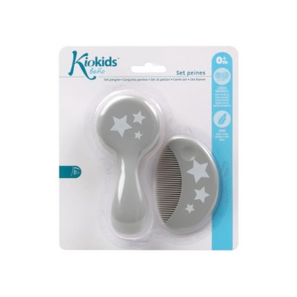 Βρεφικό Σετ Περιποίησης Μαλλιών Γκρι 0m+ - Kiokids