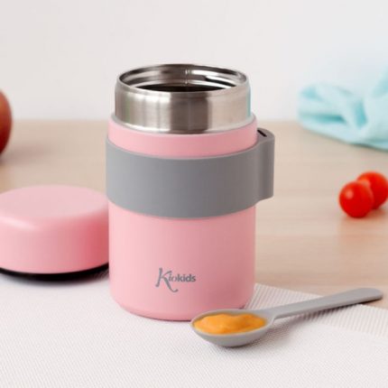 Βρεφικό Θερμός Φαγητού με Κουταλάκι 500ml Ροζ - Kiokids