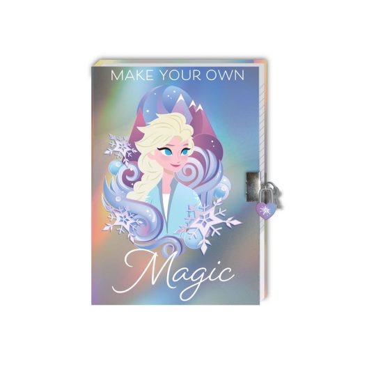 Ημερολόγιο με Κλειδαριά (12x18cm), Μαγικό Στυλό και Αυτοκόλλητα Frozen 2 Disney 5205698657931