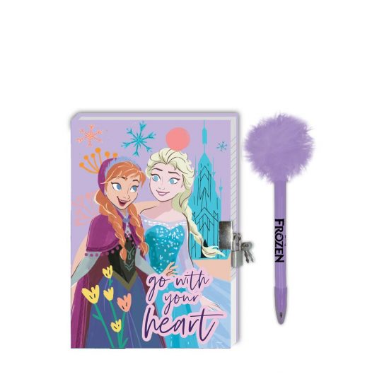 Ημερολόγιο με Κλειδαριά (12x18cm), Μαγικό Στυλό και Αυτοκόλλητα Frozen 2 Disney 5205698657931