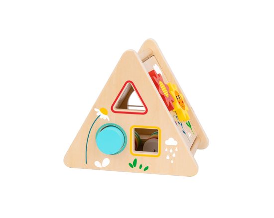 Ξύλινη Πυραμίδα Δραστηριοτήτων Activity Triangle TH912 6972633372820# 12m+ - Tooky Toy