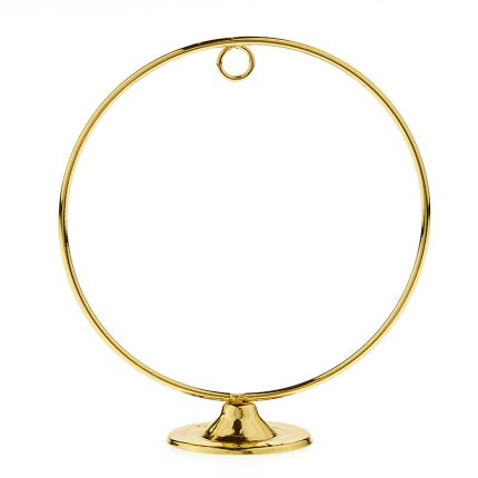 Χρυσός Μεταλλικός Κύκλος με Βάση 7cm | NU2345