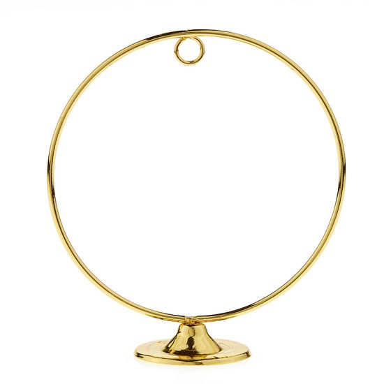 Χρυσός Μεταλλικός Κύκλος με Βάση 7cm | NU2345