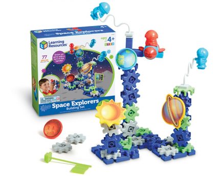 Εκπαιδευτικό Παιχνίδι STEM Gears! Gears! Gears! Διάστημα με γρανάζια 77τμχ Space Explorers 390.024  4+ - Learning Resources
