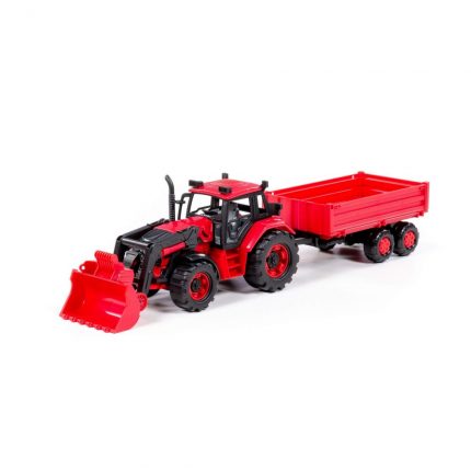 Τρακτέρ με Καρότσα Loader Tractor with Drop-Side Trailer 91871 4810344091871 3+ - Polesie