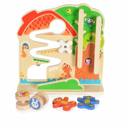 Ξύλινο Εκπαιδευτικό 2 In 1 Activity Ball Track TK397 18m+ 6972633373704 - Tooky Toy