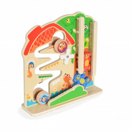 Ξύλινο Εκπαιδευτικό 2 In 1 Activity Ball Track TK397 18m+ 6972633373704 - Tooky Toy