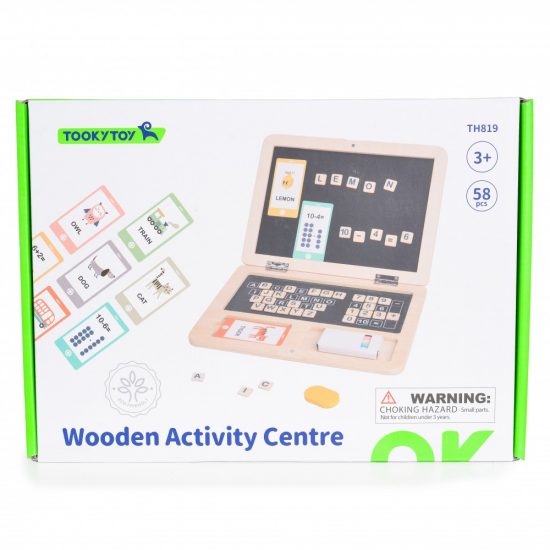 Ξύλινος Φορητός Υπολογιστής Wooden Activity Centre TH819 3+ 6972633372110 - Tooky Toy