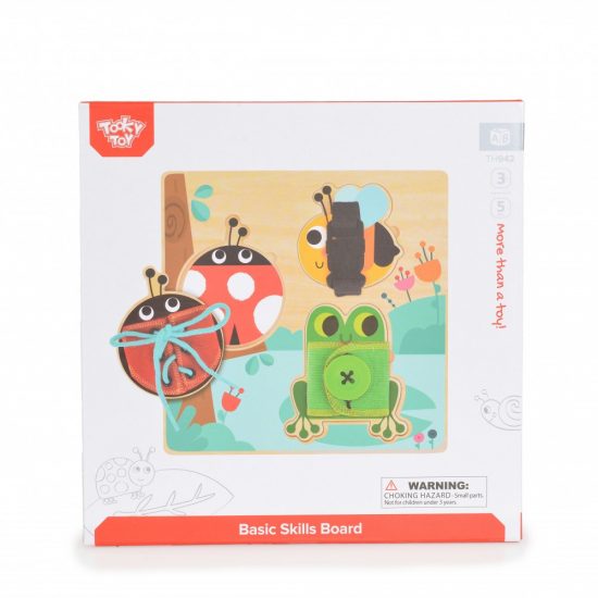 Ξύλινος Πίνακας Δεξιοτήτων Basic Skills Board TH942 3+ 6972633372523# - Tooky Toy