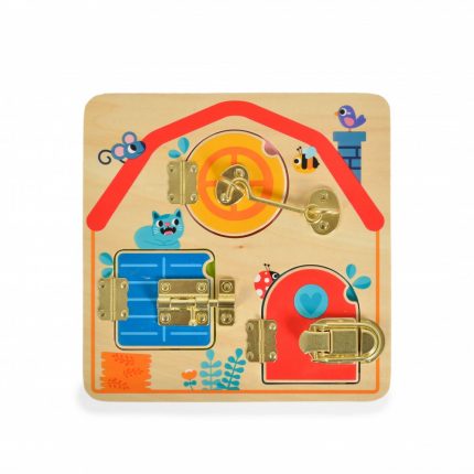 Ξύλινος Πίνακας Δραστηριοτήτων Latches Activity Board TH985 3+ 6972633372530 - Tooky Toy
