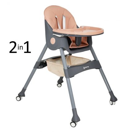 Καρέκλα Φαγητού Cozy 2 in 1 Peach 897-185, Bebe Stars