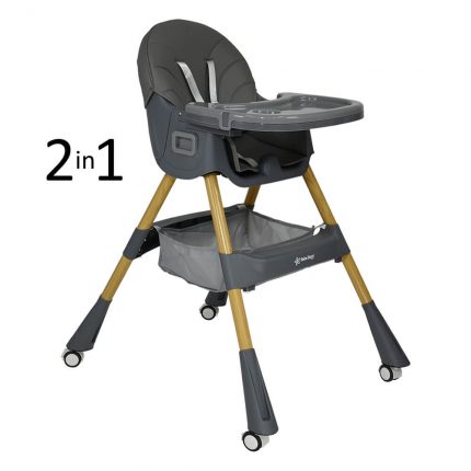 Καρέκλα Φαγητού Meal 2 in 1 Grey 899-186, Bebe Stars