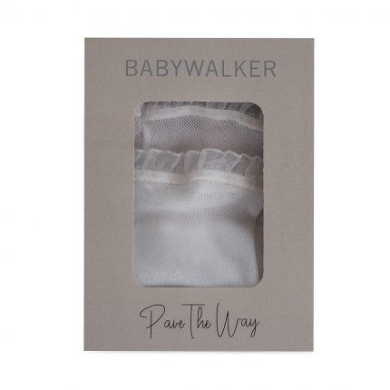 Babywalker Βαπτιστικό Καλτσάκι Unisex Λευκό 9000
