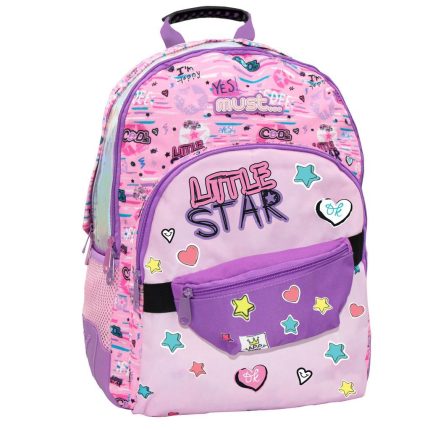 Σχολική Τσάντα Πλάτης Δημοτικού 3 Θήκες Little Star Must (32x18x43εκ) 5205698598852