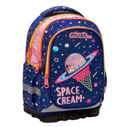 Σχολική Τσάντα Πλάτης Δημοτικού Unique Space Cream 3 Θήκες (32x18x43εκ) Must 5205698605321