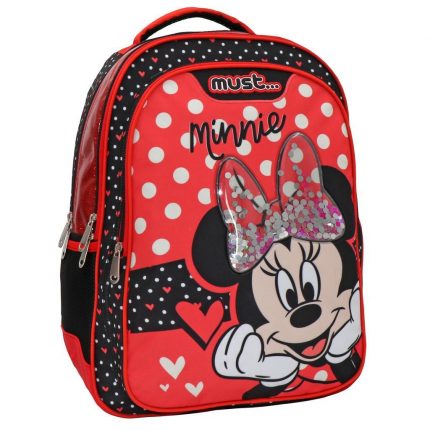 Σχολική Τσάντα Πλάτης Δημοτικού Disney Minnie Mouse 3 Θήκες (32x18x43εκ) Must 5205698585159