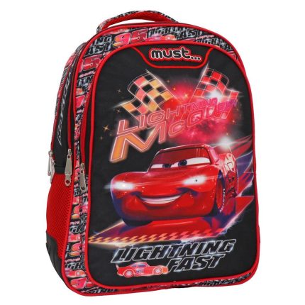 Σχολική Τσάντα Πλάτης Δημοτικού 3 Θήκες Disney Cars Lighting Fast Must (33x16x45εκ) 5205698583957