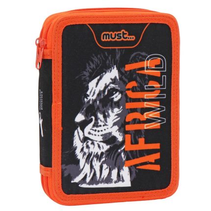 Κασετίνα Διπλή Γεμάτη Animal Planet Africa Wild Λιοντάρι Must (15x21x5εκ) 5205698587962