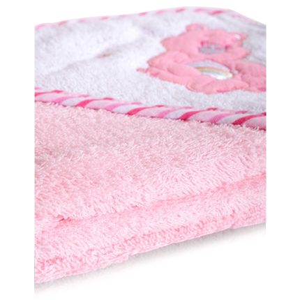 Cangaroo Βρεφική Πετσέτα Μπάνιου με Κουκούλα Hooded Towel Manny (76x76cm) Pink 3800146270032
