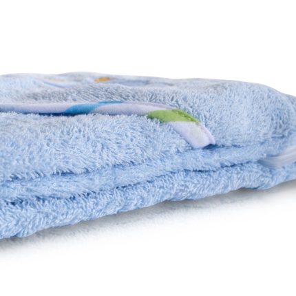Cangaroo Βρεφική Πετσέτα Μπάνιου με Κουκούλα Hooded Towel Manny (76x76cm) Blue 3800146270049